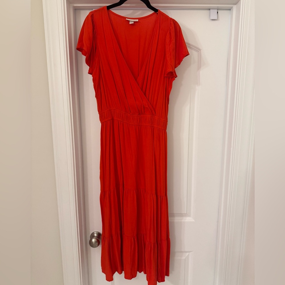 Knox Rose Vibrant Red Maxi Dress